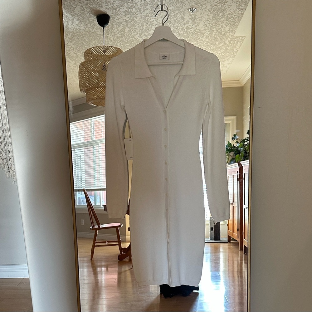 Wilfred White Long Sleeve Dress